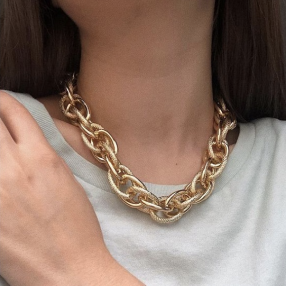 Chunky Chain Choker Necklaces
